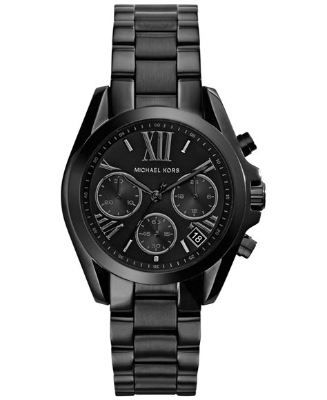 michael kors black face womens watch|A Sleek Accessory: Women’s Black Watches .